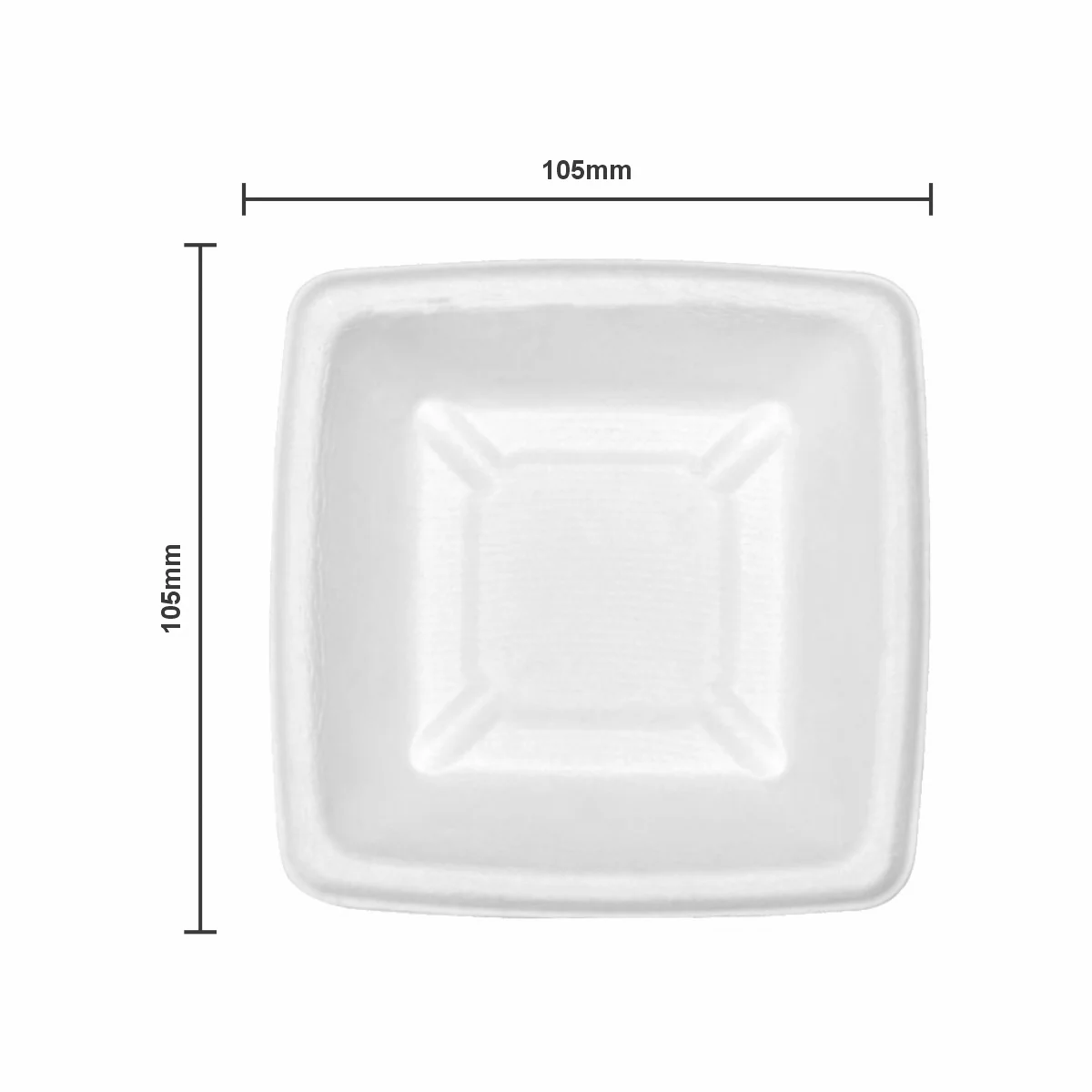 Bamboo Crockery DONA Square Bowl Dimention